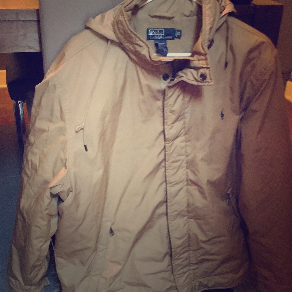 Tan polo lightly used jacket